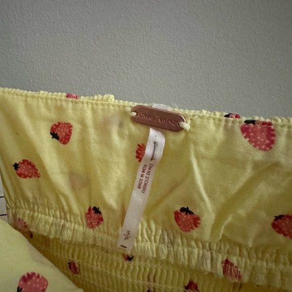 Free People Floral Midi Dress - Yellow NWT Small Lavender Daze - Picture 3 of 5